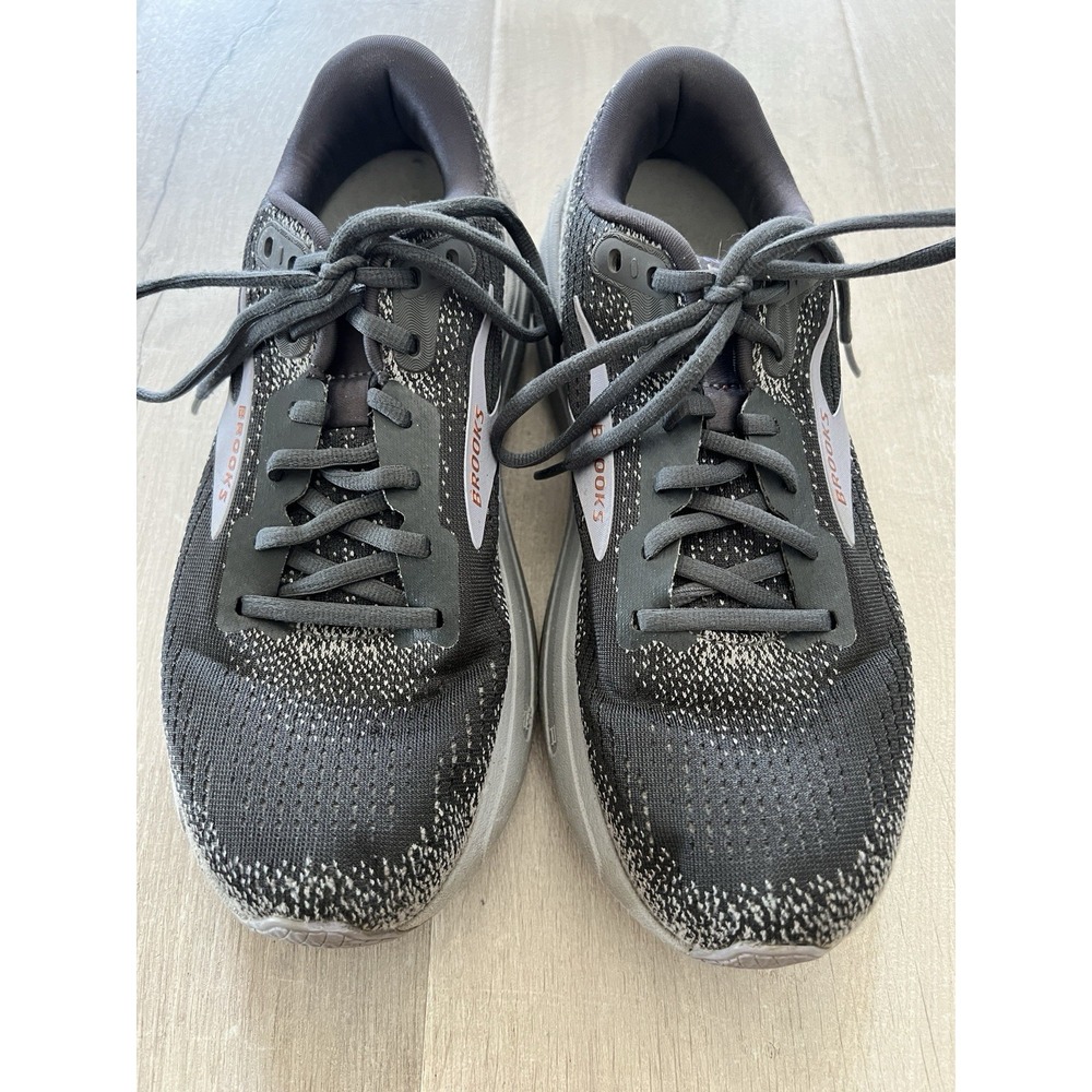 Brooks Ghost Max 2 Running Shoes Gray Ebony Lavendar Womens 10